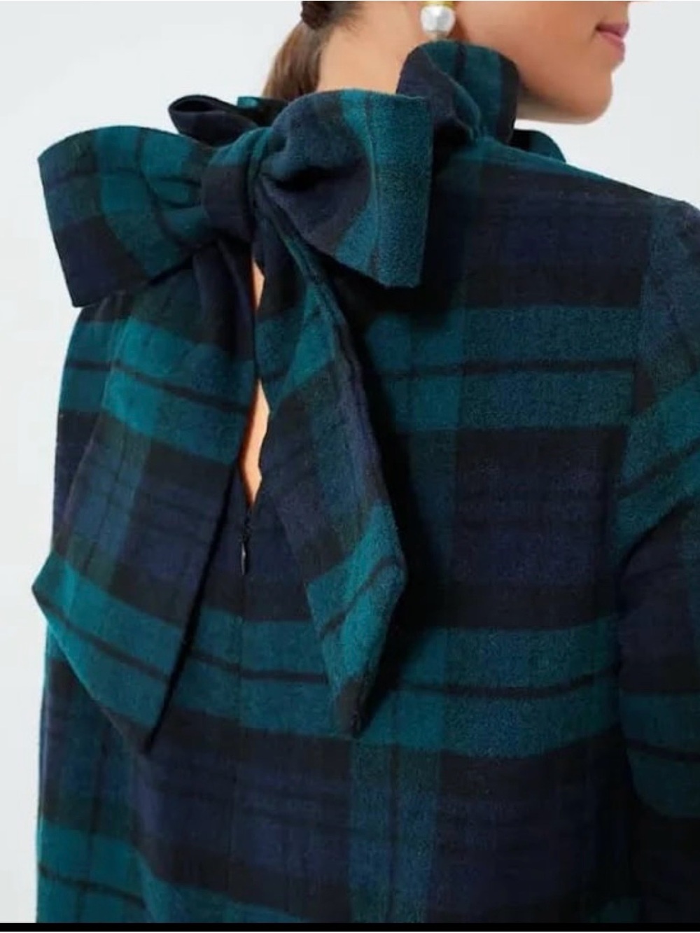 NWT Tuckernuck Blackwatch plaid Daphne dress - Picture 4 of 10
